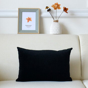 Μαξιλαροθήκη από βελούδο μονόχρωμο, απλό μοντέρνο μαξιλάρι καναπέ, μακριά μέση, μεγάλη μαξιλαροθήκη πλάτης J^