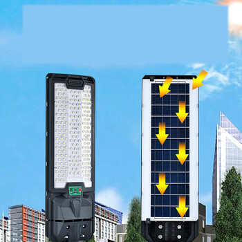 Lampă stradală solară integrată nouă 2025, lampă de grădină, lumină cu inducție pentru corpul uman, lumină puternică pentru exterior, iluminat LED impermeabil