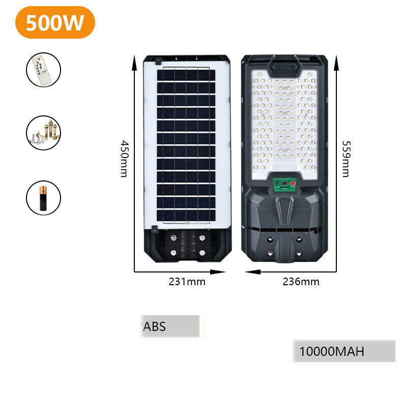 Lampă stradală solară integrată nouă 2025, lampă de grădină, lumină cu inducție pentru corpul uman, lumină puternică pentru exterior, iluminat LED impermeabil
