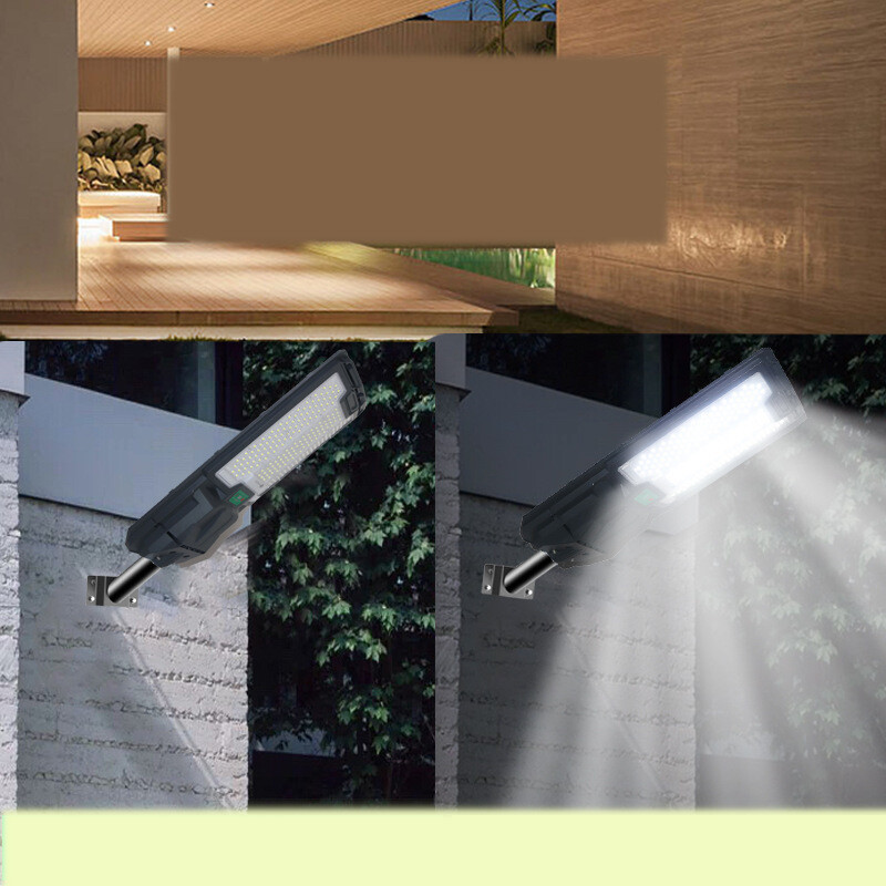 Lampă stradală solară integrată nouă 2025, lampă de grădină, lumină cu inducție pentru corpul uman, lumină puternică pentru exterior, iluminat LED impermeabil