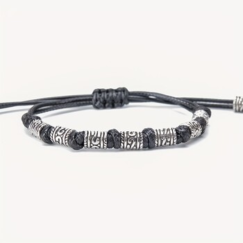 Jaunu retro roku darbs ādas pītu virvju aproču tiešā pārdošana rūpnīcā, vienkāršs stils, Eiropas un Amerikas stils vīriešiem un sievietēm