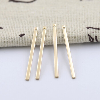 Misiņa taisnstūra kulons 2 gab., tīrs varš, garš pušķīša kulons, mazs kulons, matu sprādze, senlaicīga stila rotaslietu aksesuāri, matu sprādžu materiāls