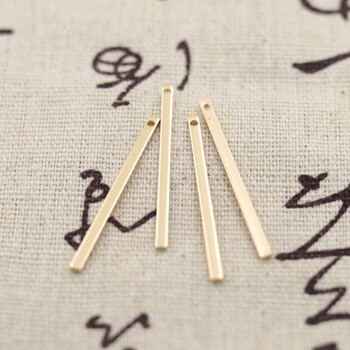 Misiņa taisnstūra kulons 2 gab., tīrs varš, garš pušķīša kulons, mazs kulons, matu sprādze, senlaicīga stila rotaslietu aksesuāri, matu sprādžu materiāls