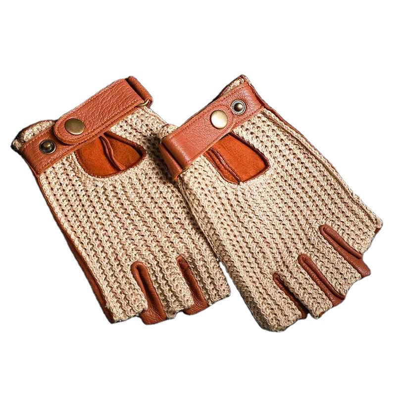 Kožené rukavice v 3 rôznych farbách