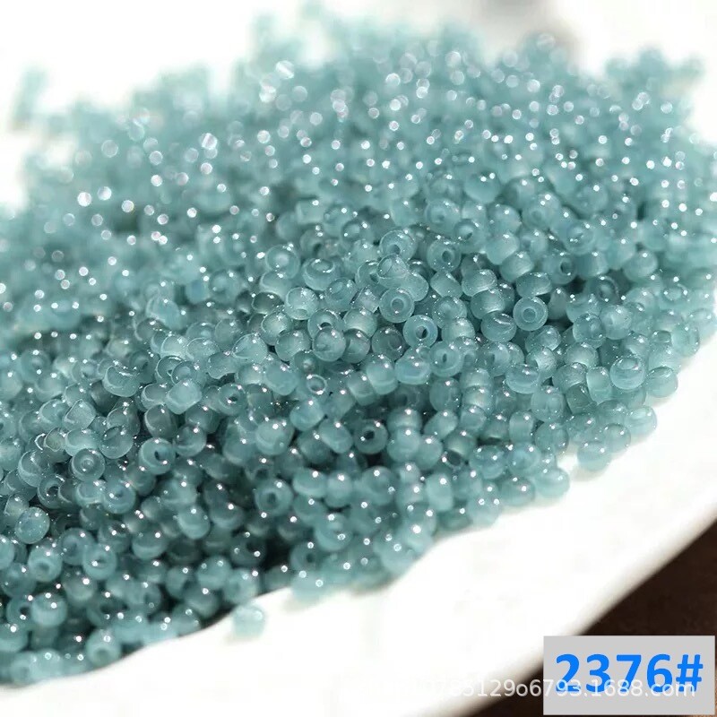 Japāņu Miyuki Royal Lucky 11/0 rīsu pērlītes, apaļas pērlītes 3 mm 430 gab. krāsas, ledus nefrīta imitācija, rīsu pērlīšu sērijas D IY pērlīšu materiāli