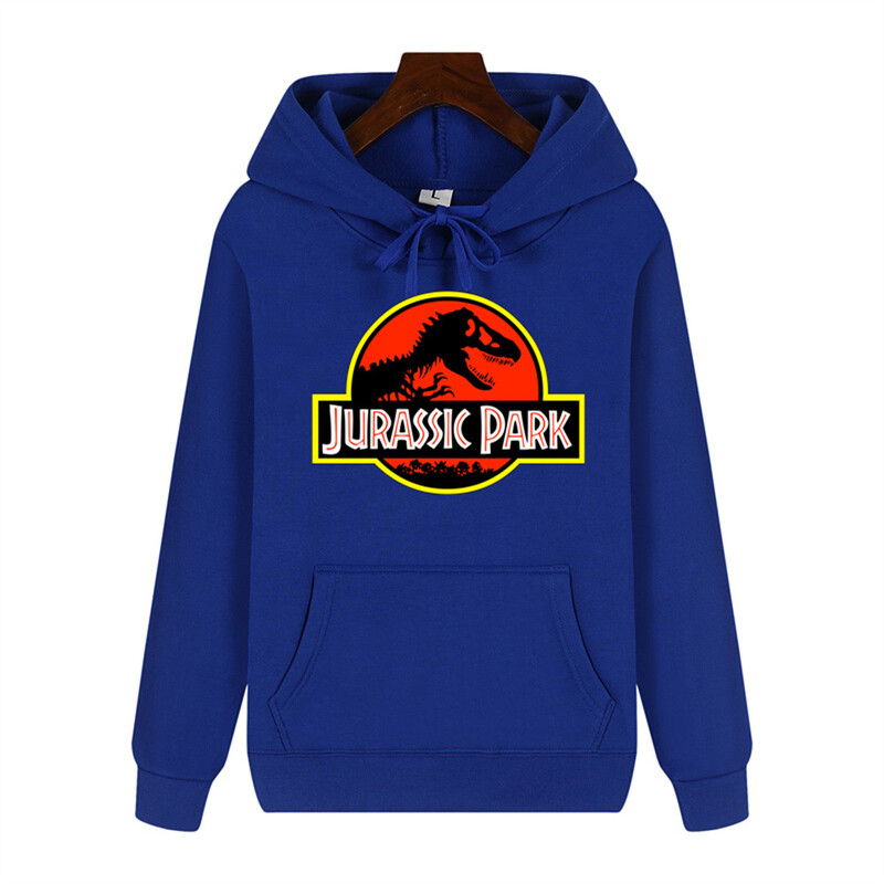 Ανδρικό φθινοπωρινό print με μοτίβο Jurassic Park υψηλής ποιότητας 