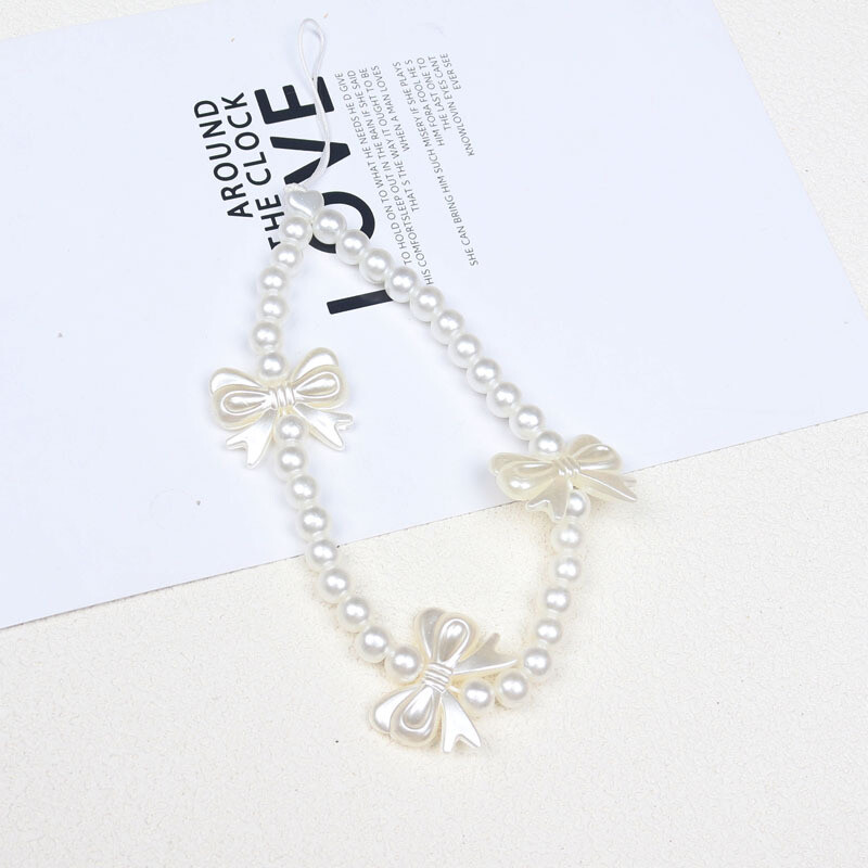 Малка перлена верижка за мобилен телефон с аромат, малка висулка с цвете, вървичка за мобилен телефон, калъф за мобилен телефон, висулка с мъниста, против падане Верижна жена