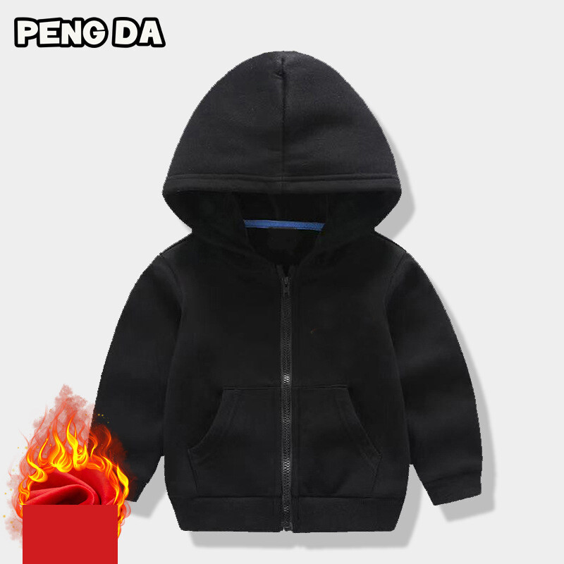 Vaikiška aksominė striukė su gobtuvu, 320 g, aksominė, sidabrinės lapės spalvos, šilta, su užtrauktuku, berniukams ir mergaitėms, moderni