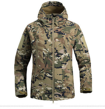 Vīriešu haizivs ādas āra jaka, ūdensnecaurlaidīga taktiskā jaka, militārais fanu apģērbs M65, vēja necaurlaidīga jaka, aukstumizturīgs apģērbs