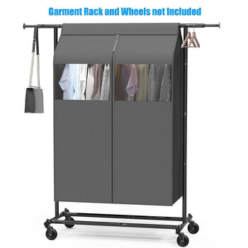 Κάλυμμα ενδύματος με πάχος, μαλακή τσάντα αποθήκευσης, κρεμαστή τσέπη, προστατευτικό κάλυμμα ενδύματος, τρισδιάστατο σετ καλύμματος παλτού βιζόν