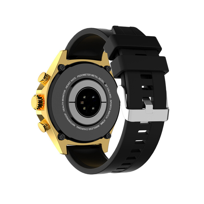 JS27PROMAX nutikell Bluetooth-kõnede, pulsisageduse, õhurõhu ja kõrguse mõõtmise, kompassi, spordifunktsioonide ja sammulugejaga