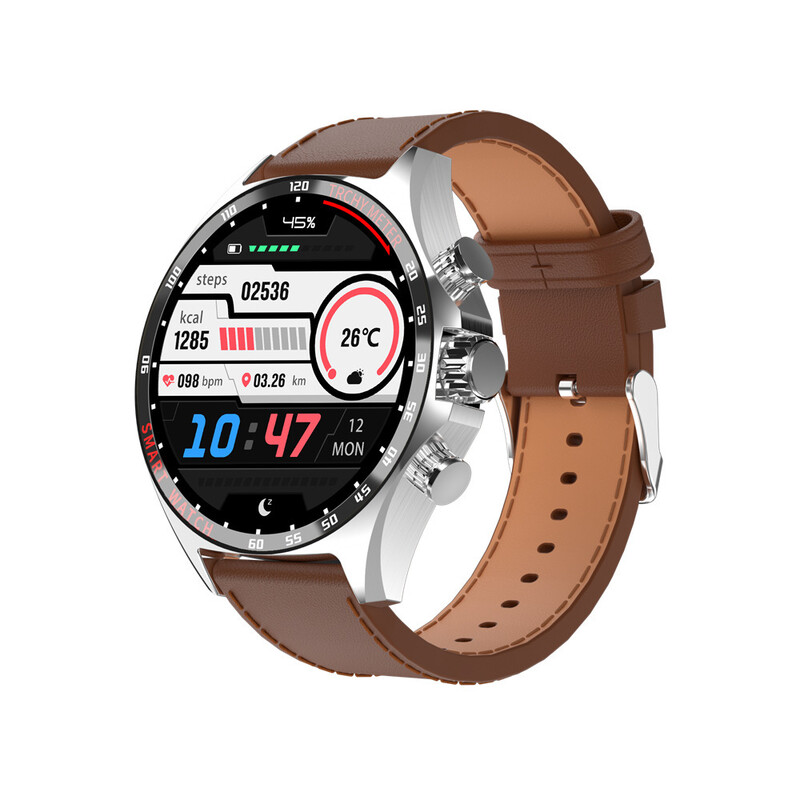 JS27PROMAX nutikell Bluetooth-kõnede, pulsisageduse, õhurõhu ja kõrguse mõõtmise, kompassi, spordifunktsioonide ja sammulugejaga