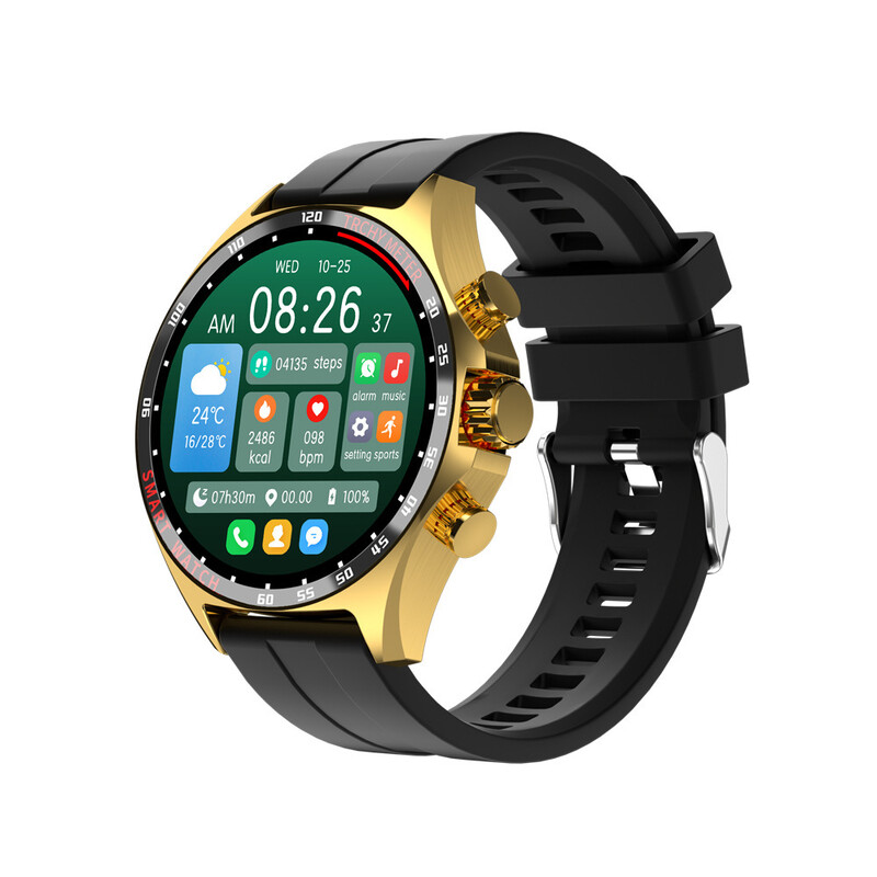 JS27PROMAX nutikell Bluetooth-kõnede, pulsisageduse, õhurõhu ja kõrguse mõõtmise, kompassi, spordifunktsioonide ja sammulugejaga