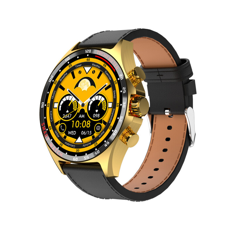 JS27PROMAX nutikell Bluetooth-kõnede, pulsisageduse, õhurõhu ja kõrguse mõõtmise, kompassi, spordifunktsioonide ja sammulugejaga