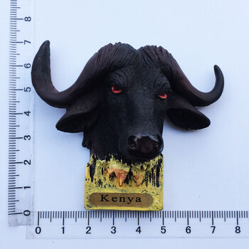 Tarpvalstybinė elektroninė prekyba, pristatymas, Kenijos humanistinis trimatis gyvūnų turizmas, suvenyras, dovana, derva, rankų darbo šaldytuvo magnetas