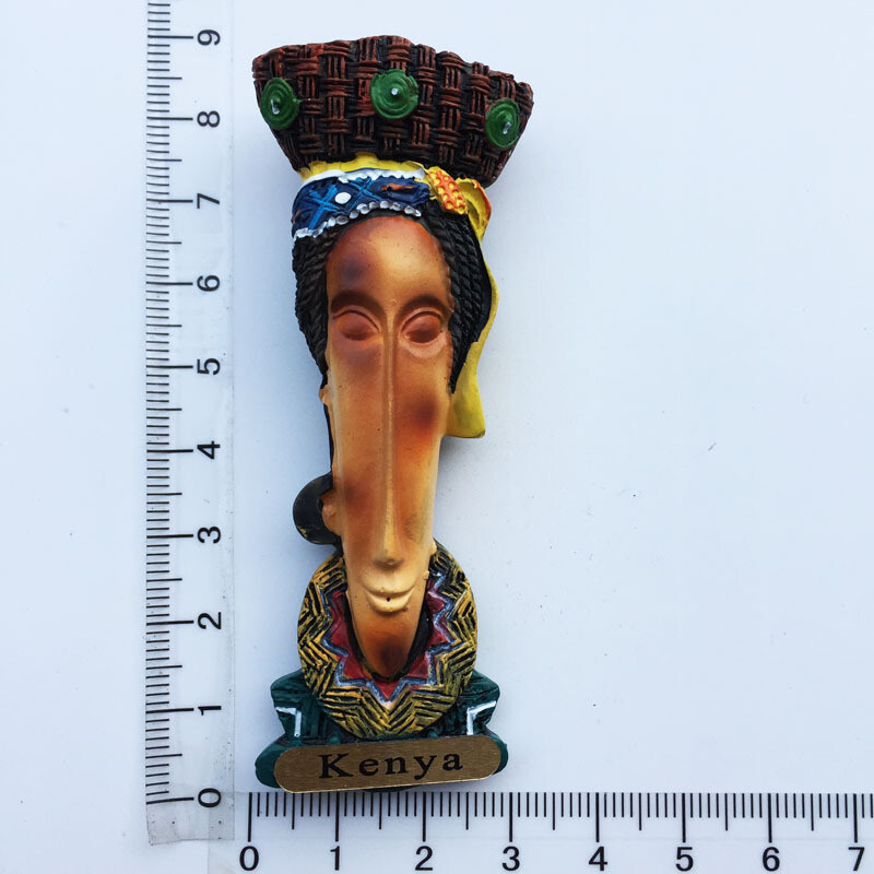 Tarpvalstybinė elektroninė prekyba, pristatymas, Kenijos humanistinis trimatis gyvūnų turizmas, suvenyras, dovana, derva, rankų darbo šaldytuvo magnetas