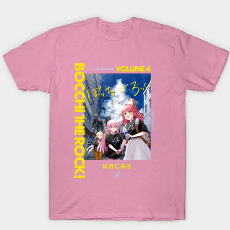 Μπλουζάκι Anime Lonely Rock, μαύρο, σε ιαπωνικό στιλ Goto Ichiri, με κοντά μανίκια και λάστιχο που τυλίγεται γύρω από το κεφάλι