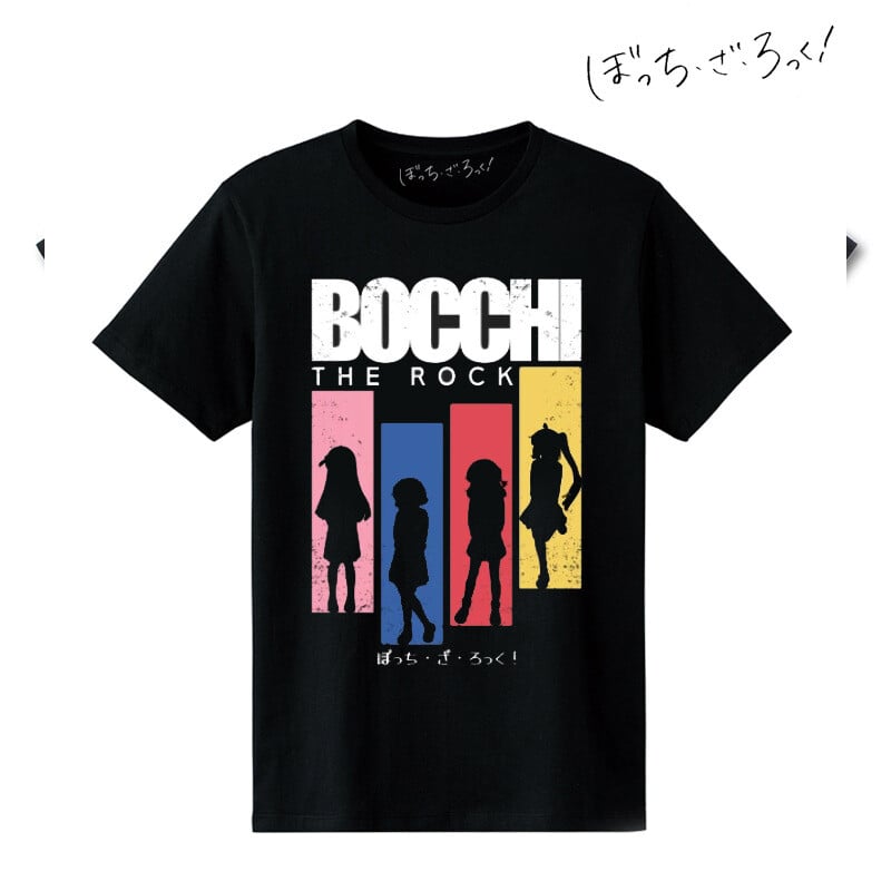 Tricou anime Lonely Rock, negru, stil japonez Goto Ichiri, cu mâneci scurte și bandă înfășurată