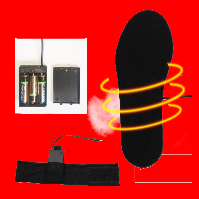 4,5 V anglies pluošto šildymo pagalvėlės, maitinamos sausų baterijų dėžute, elektrinės šildymo pagalvėlės, ant kurių galima vaikščioti