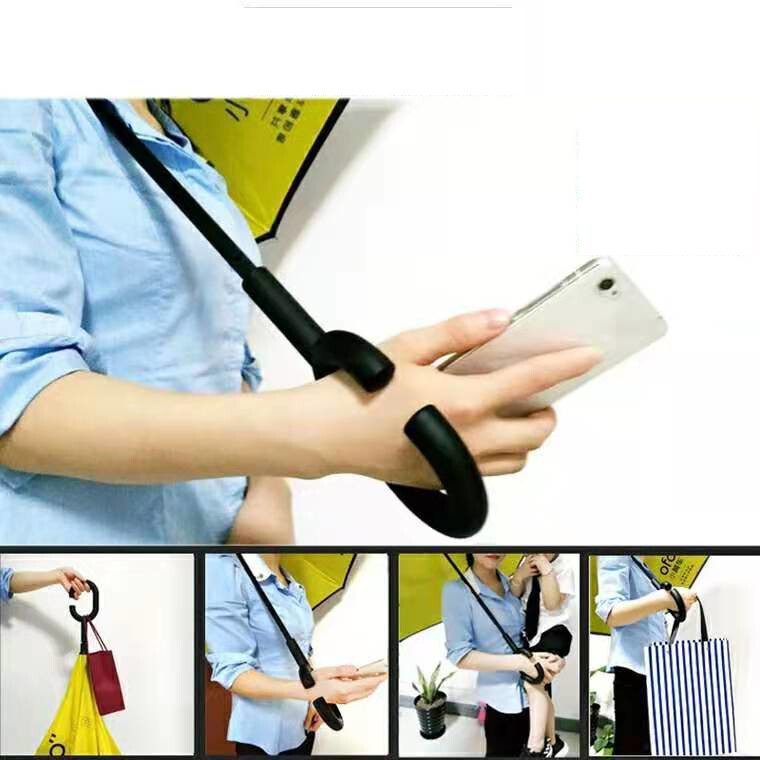 Ilga rankena apverčiamas skėtis, gali stovėti dvigubo sluoksnio tiesus skėtis, kūrybingas C formos automobilio formos skėtis su saule ir lietumi dovanų skėtis verslo reklamai