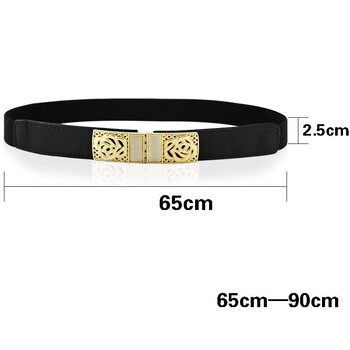 Novi elegantni remen za žene 2023. za ukrašavanje suknje, jednostavan i svestran, korejski crni kožni remen, široka puhasta jakna, elastični remen u struku