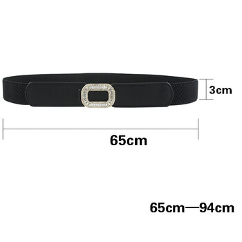 Novi elegantni remen za žene 2023. za ukrašavanje suknje, jednostavan i svestran, korejski crni kožni remen, široka puhasta jakna, elastični remen u struku