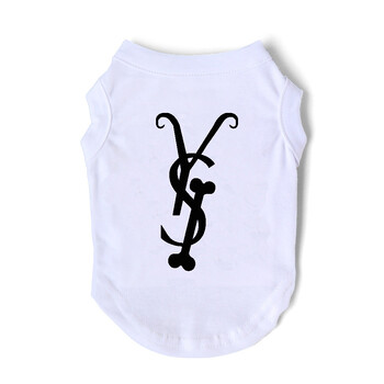 Suvine naljakas varrukateta lemmikloomavest koertele, õhuke trükitud lemmiklooma T-särk, jääsiidist puuvillased riided prantsuse buldogile, šnautserile