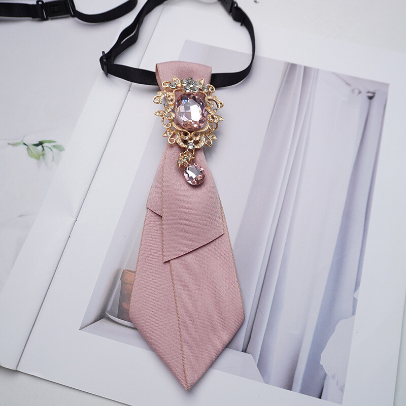 Moteriškas peteliškės formos kaklaraištis, sagė su juostele, marškinių apykaklės puošmena, koledžo, britiško ir korėjietiško stiliaus, kaklaraištis su juostele ir gėle, tinkantis visiems stiliams