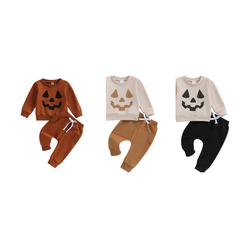 Νέα μακρυμάνικη φόρμα με τύπωμα φαντάσματος στο πρόσωπο