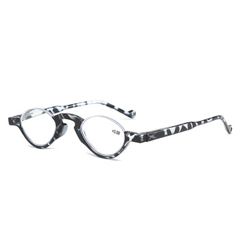 Овални очила за четене с половин рамка, модерни и младежки, цветни и удобни, с пружинни крачета, подходящи за хора на средна и по-възрастна възраст, които четат с далекогледство.