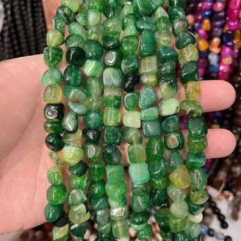 8*10 natūralaus akmens agatas su netaisyklingos formos karoliukais, palaidi karoliukai, rankų darbo pusgaminiai, didmeninė prekyba, krištolas