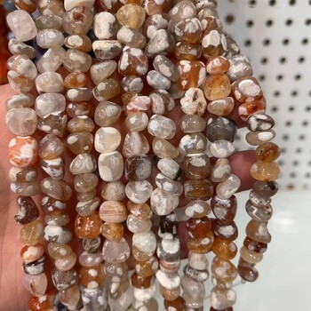 8*10 natūralaus akmens agatas su netaisyklingos formos karoliukais, palaidi karoliukai, rankų darbo pusgaminiai, didmeninė prekyba, krištolas