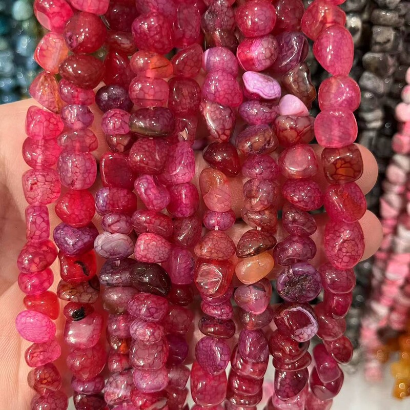 8*10 natūralaus akmens agatas su netaisyklingos formos karoliukais, palaidi karoliukai, rankų darbo pusgaminiai, didmeninė prekyba, krištolas