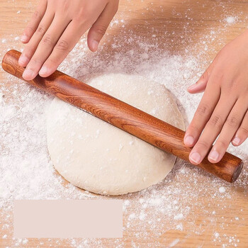 Namų dekoras, Didelis Juodo Sandalmedžio Kočėlas, Tvirtas Medinis Buitinių Koldūnų Kočėlas, Artefaktas, Mažas Dydis, Makaronų Kočėlas