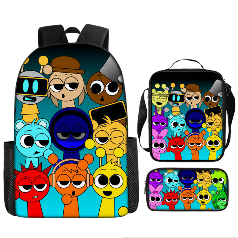 Раница Sprunki rhythm box, лека раница за ученици от трети и четвърти клас в начално училище