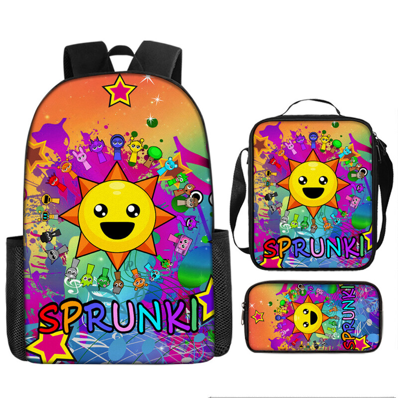 Раница Sprunki rhythm box, лека раница за ученици от трети и четвърти клас в начално училище