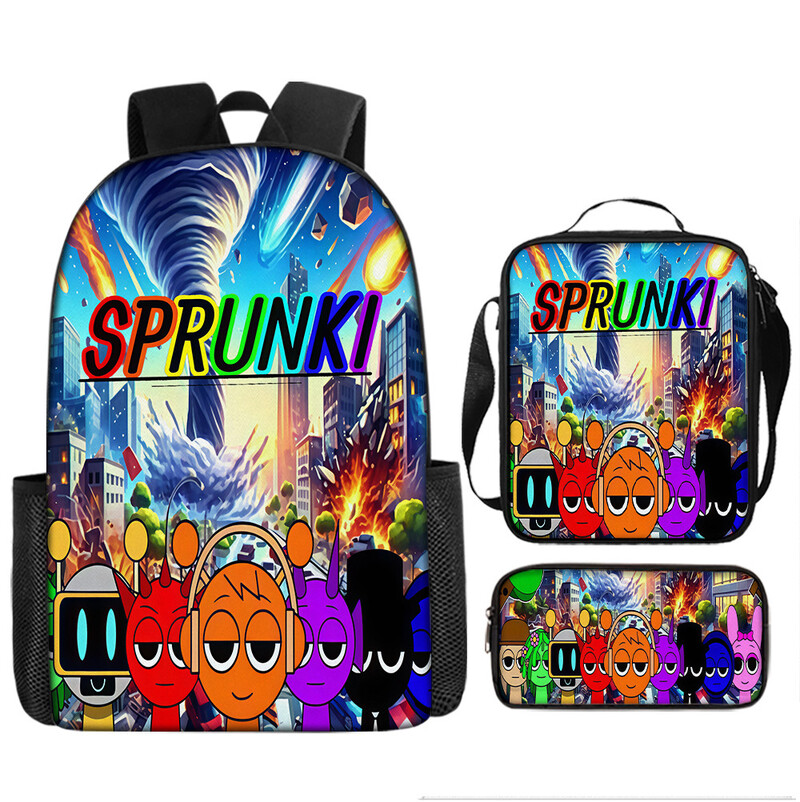 Раница Sprunki rhythm box, лека раница за ученици от трети и четвърти клас в начално училище