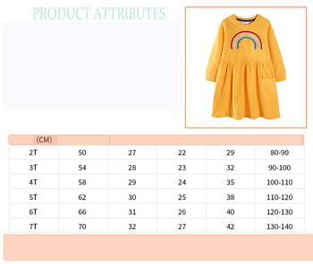 25 tarpvalstybinės Europos ir Amerikos vaikiškos suknelės, naujos rudens vaivorykštės siuvinėjimo suknelės mergaitėms, ilgomis rankovėmis suknelė su kišene