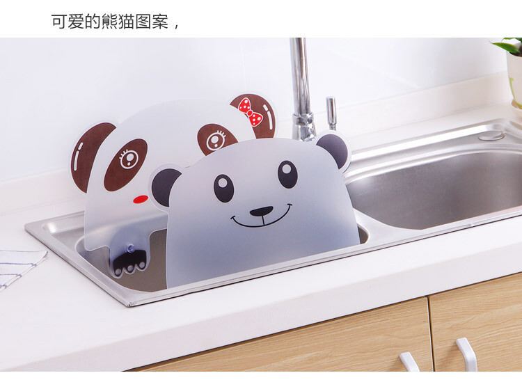 Kūrybinga virtuvės vandeniui atspari kriauklės pertvara su dvigubu siurbtuku, indų ir daržovių plovimo pertvara, apsauga nuo taškymosi