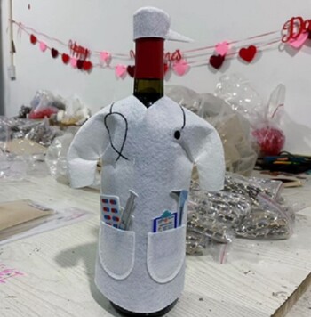 Prekogranični novi proizvodi Vrećica za crno vino od filca Dekorativna poklon vrećica Kreativna odjeća Ambalaža za bocu crnog vina Vrećica od filca