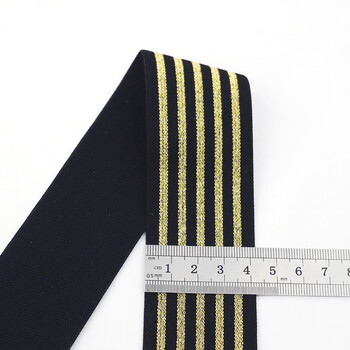 Curea elastică lată de 4-5 cm cu finisaj auriu și argintiu, curea elastică de casă cu elasticitate ridicată, elastic îngroșat, jachetă cu puf, element auxiliar extensibil