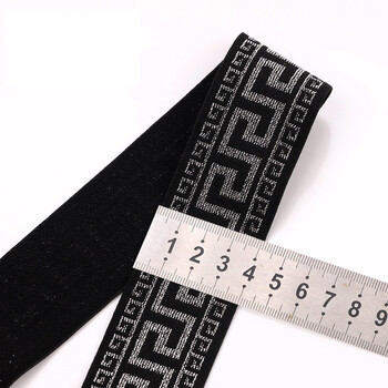 Curea elastică lată de 4-5 cm cu finisaj auriu și argintiu, curea elastică de casă cu elasticitate ridicată, elastic îngroșat, jachetă cu puf, element auxiliar extensibil