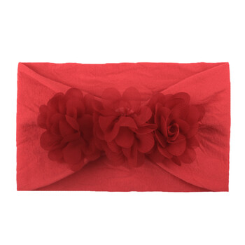 Accesorii de păr noi cu flori din șifon pentru bebeluși, bandă de susținere din nailon moale și confortabilă, accesorii pentru copii, bandă de susținere drăguță pentru prințesă