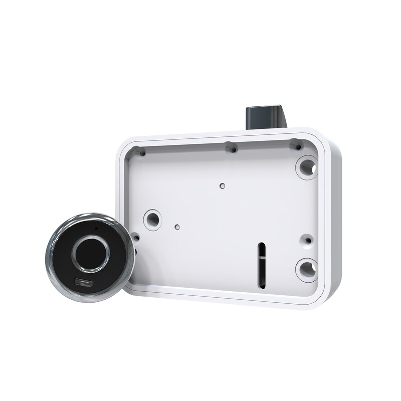 Integruotas išmanusis pirštų atspaudų užraktas, buto stalčiaus užraktas, dvigubų durų spintelės durelių užraktas, spintelės užraktas, pirštų atspaudų atrakinimas