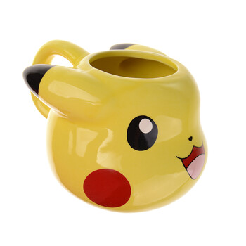 Чаша Детска, Пикачу, 3D, Керамична, в. 8.5 см. х ш. 15 см, 200 мл