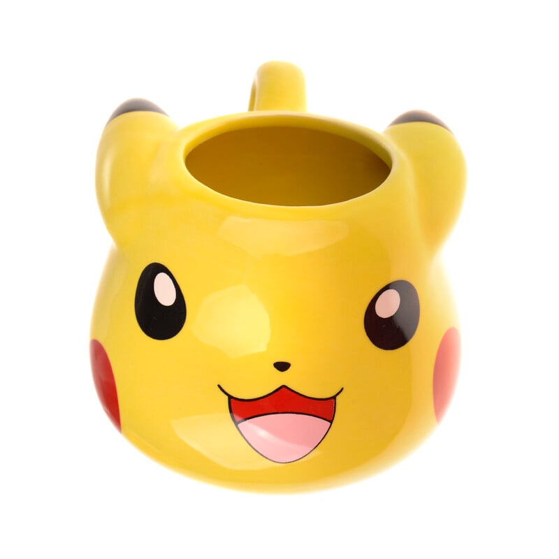 Чаша Детска, Пикачу, 3D, Керамична, в. 8.5 см. х ш. 15 см, 200 мл