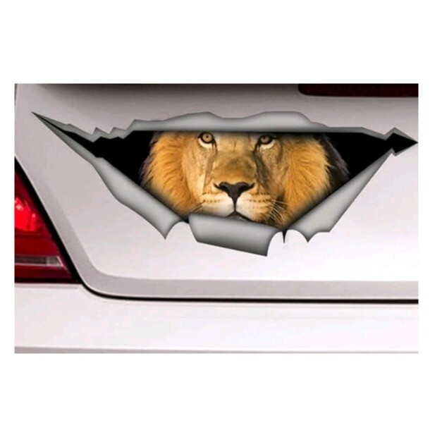 Naljepnice za auto s crnim koker španijelom, metalne poderane naljepnice, vodootporne, za kućne ljubimce, pse, smiješne naljepnice, bijele vipet