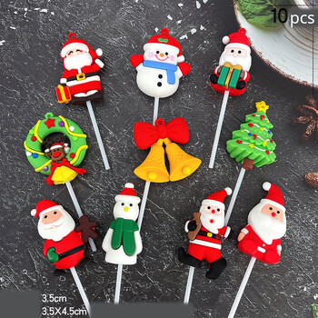 Kalėdinio torto papuošimas su kedru, 10 vnt. briedžiu, Kalėdų Seneliu, apskritimu, sniego seniu, palaiminimu, krepšiu, papuošalais, sėkme, kate, Naujaisiais metais, įskiepiu