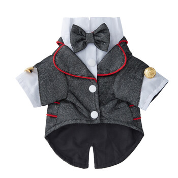 Sügisesed kaisukaru koerariided Uus polüester lipsuga mini koerakleit