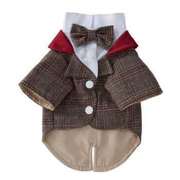 Sügisesed kaisukaru koerariided Uus polüester lipsuga mini koerakleit